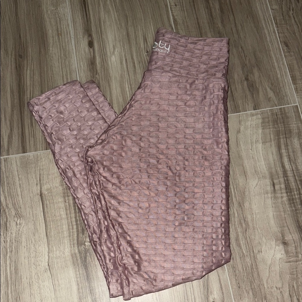 Booty by Brabants Textured Pink Leggings
